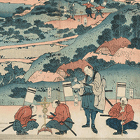 葛飾北斎 地方測量之図