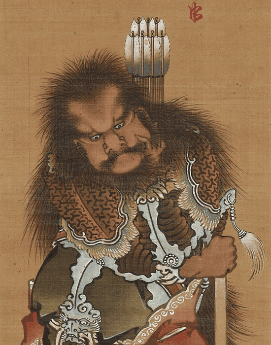 葛飾北斎 中国武人図