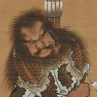 葛飾北斎 中国武人図