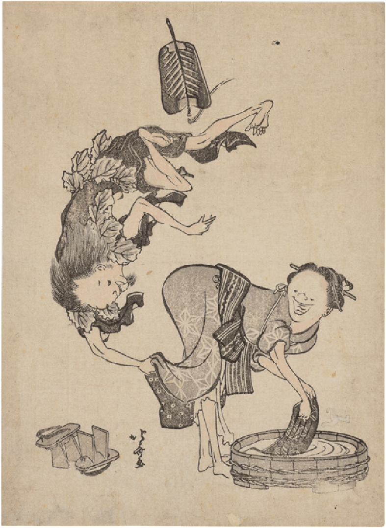 （鳥羽絵集　久米仙人）
